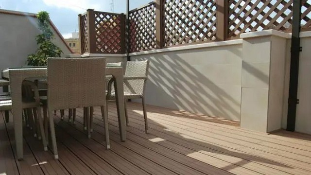 台南塑木地板施工扣件固定